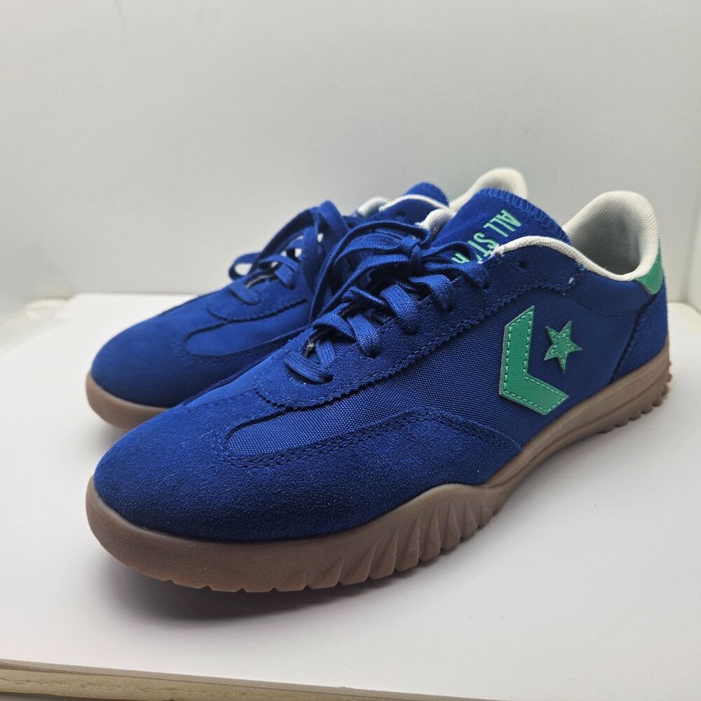 Converse Run Star Trainers Low Top Sneakers Cobalt Blue Green W8.5 M7 Sz8.5